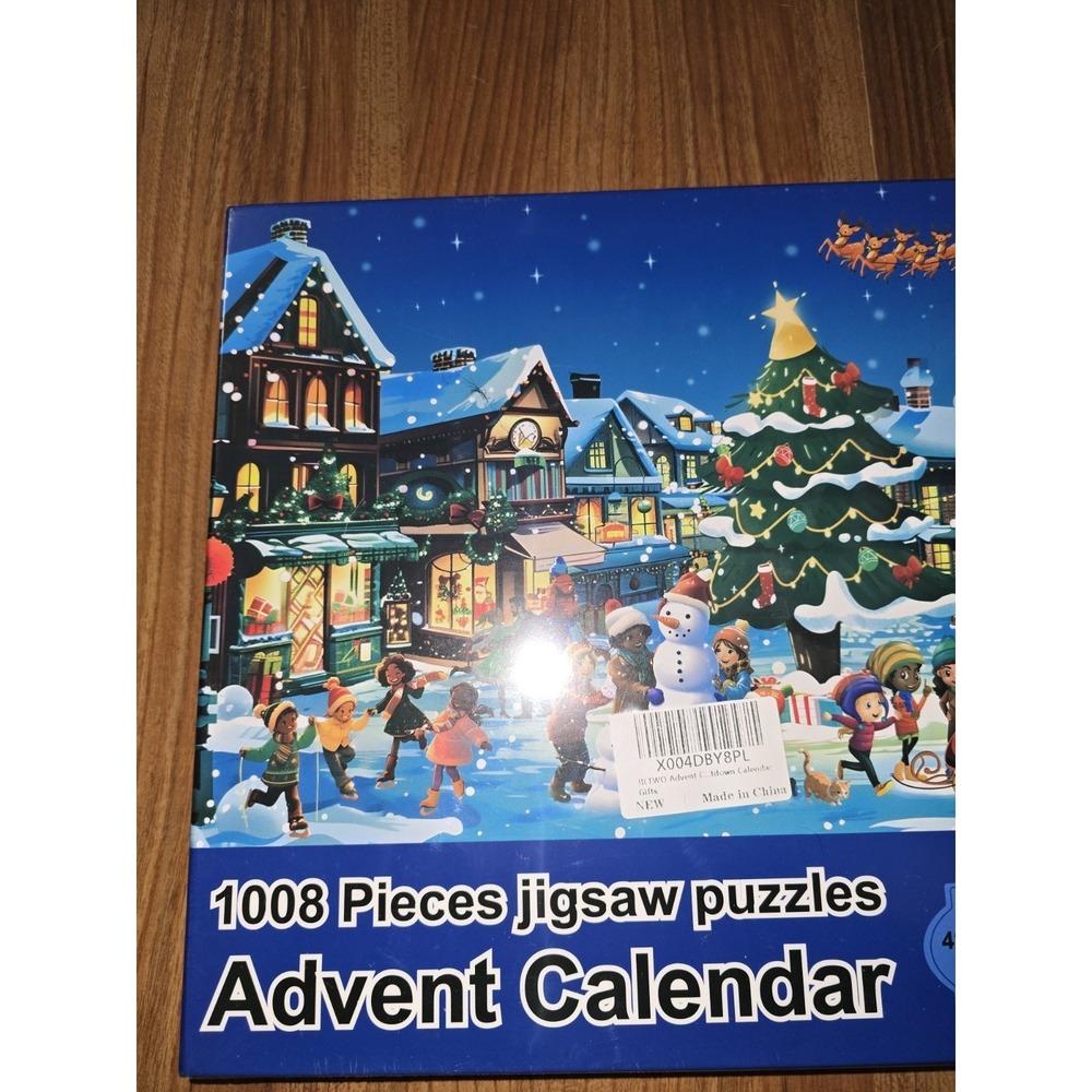 1008 Pc Advent Calendar Jigsaw Puzzle 24 Days Christmas Holiday Countdown Multi